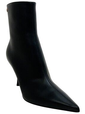Gianvito Rossi Black Leather Dunn Booties